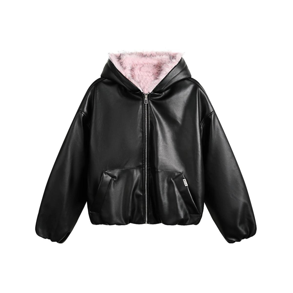 Leathered Fur Jacket