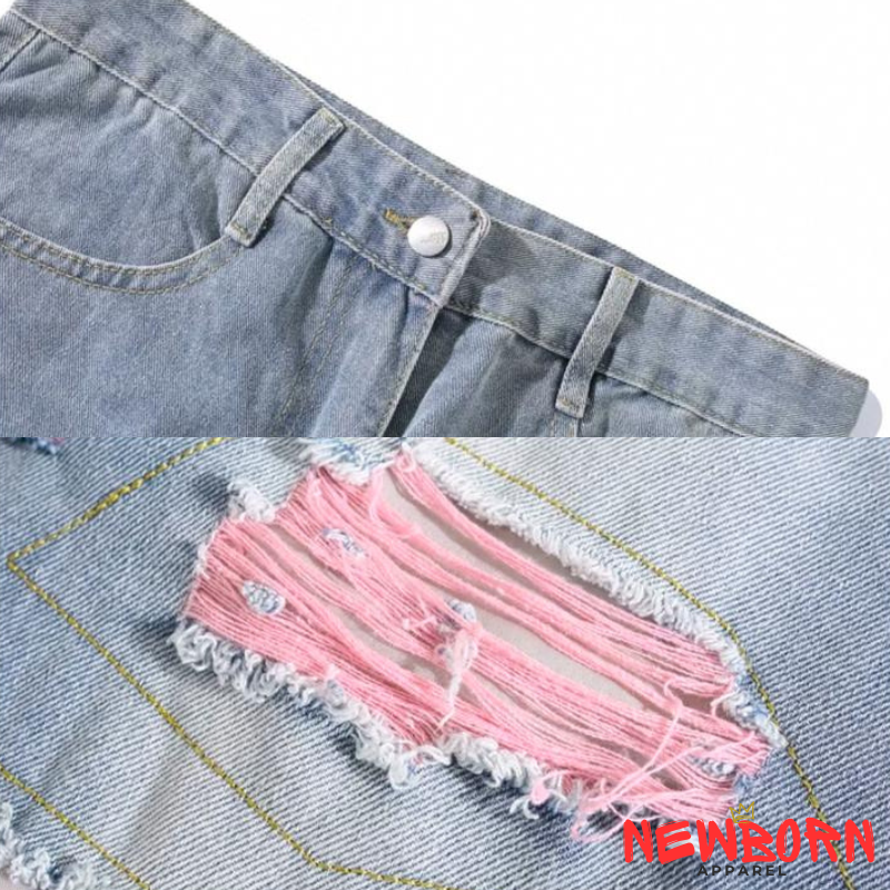 Ripped Rose Jeans