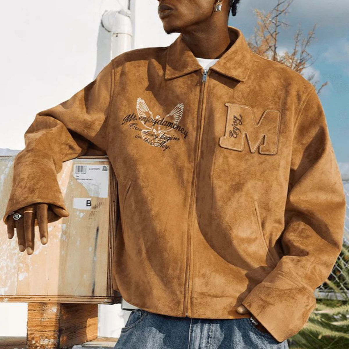 Peace Doves Leather Jacket