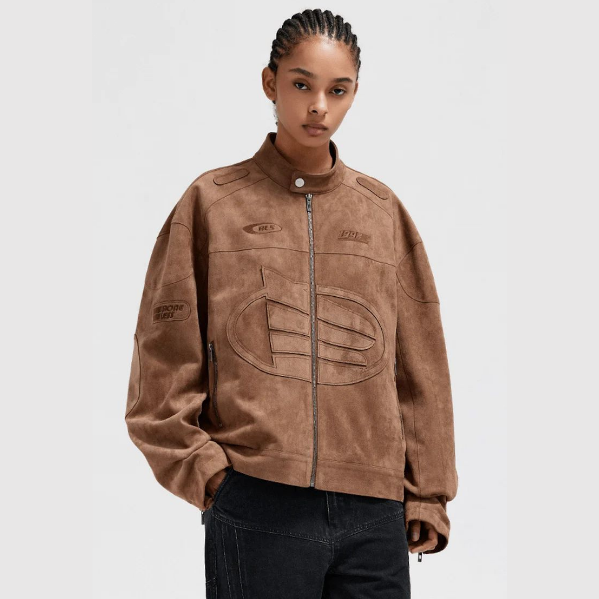 Vintage B Lederjacke