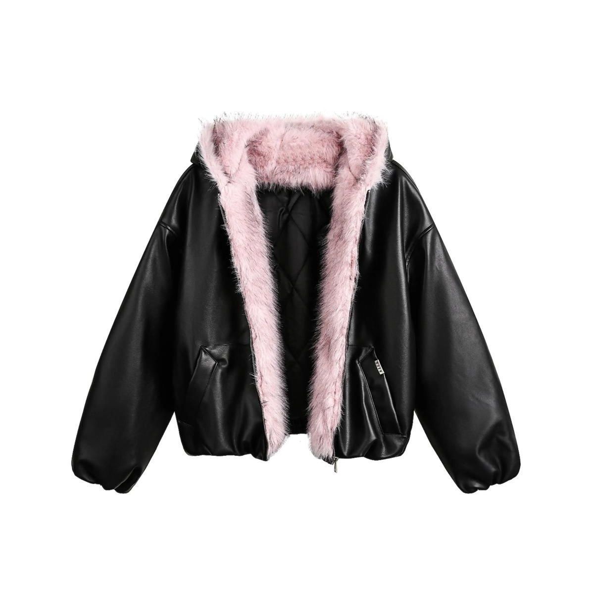 Leathered Fur Jacket