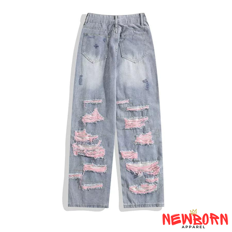 Ripped Rose Jeans