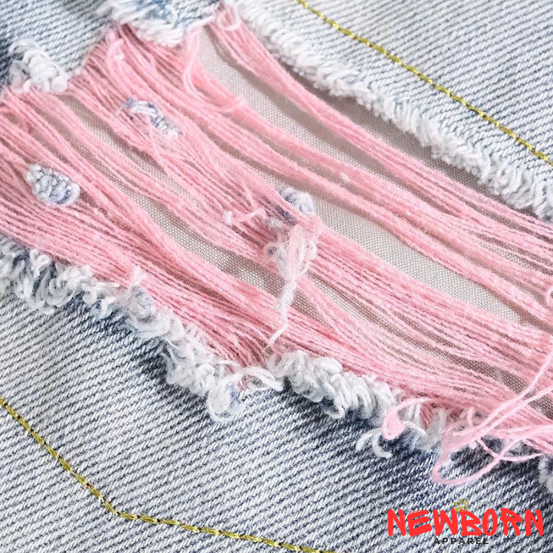 Ripped Rose Jeans