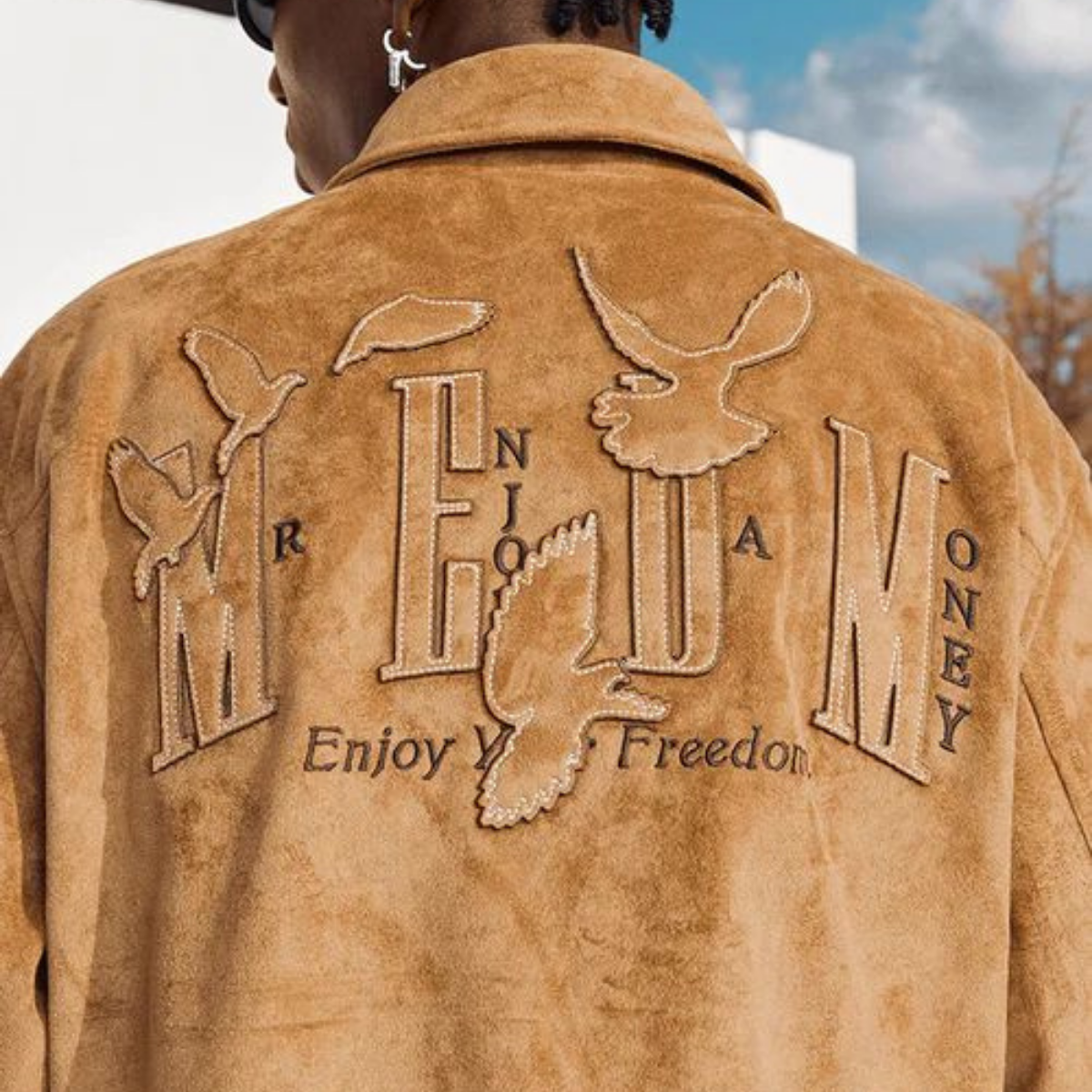 Peace Doves Leather Jacket