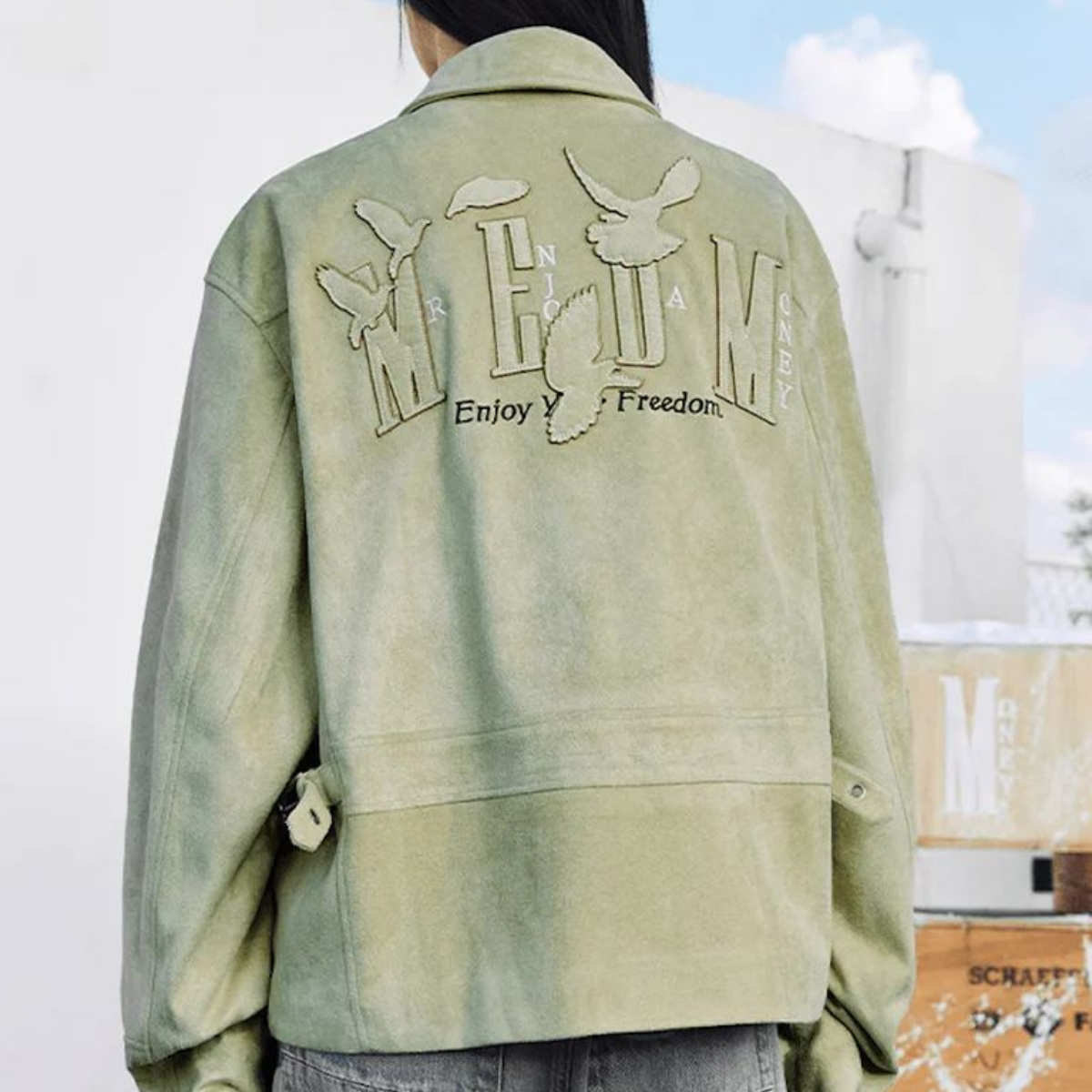 Peace Doves Leather Jacket