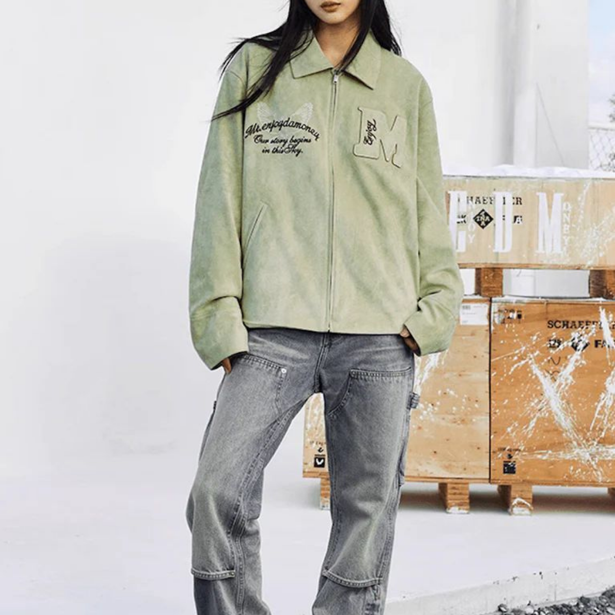 Peace Doves Leather Jacket