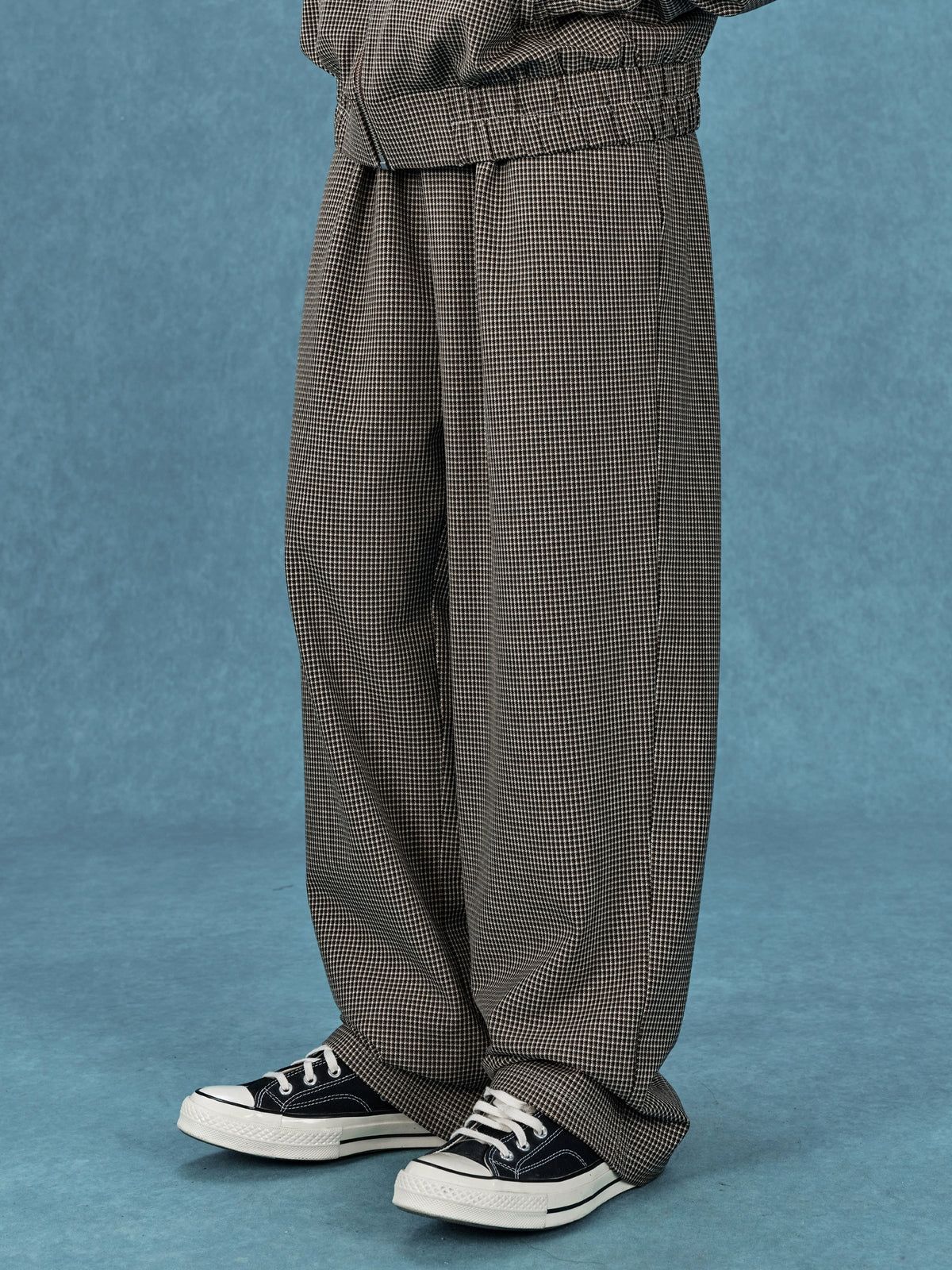 Pied-de-Poule Trackpants